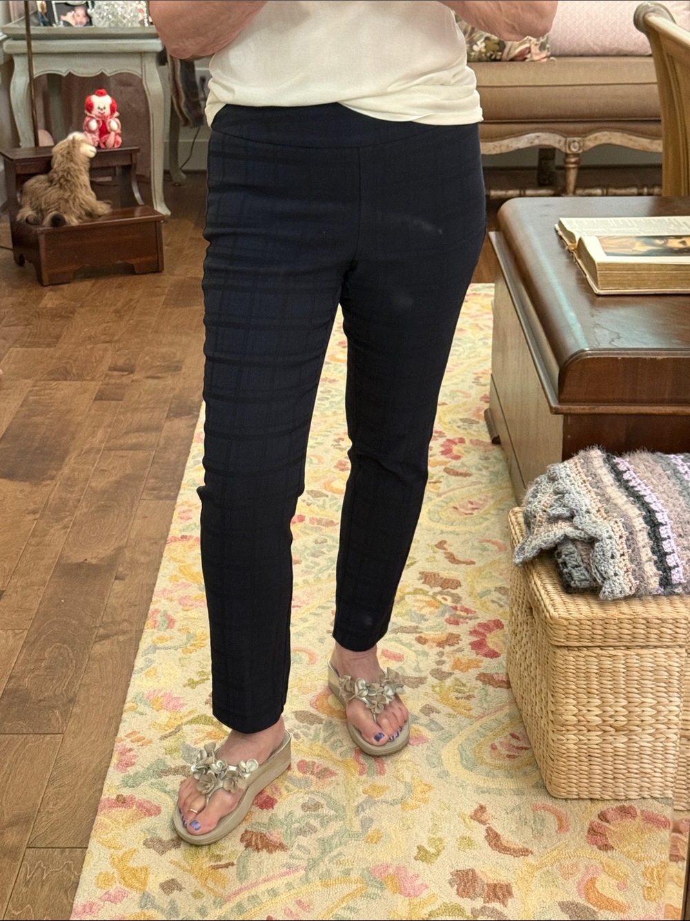 Soft Surroundings Navy ankle pants